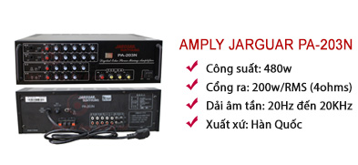 Amply jarguar 203n KOMI nhập khẩu Hàn Quốc
